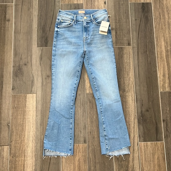 NWT MOTHER The Insider Crop Step Fray Jeans in Limited Edition Size 27 - Picture 4 of 12